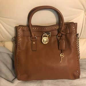 Michael Kors Hamilton Satchel w/ Whipped Stitch